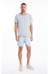 T-Shirt Cotton Washed Ellus Azul Seco