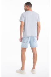 T-Shirt Cotton Washed Ellus Azul Seco