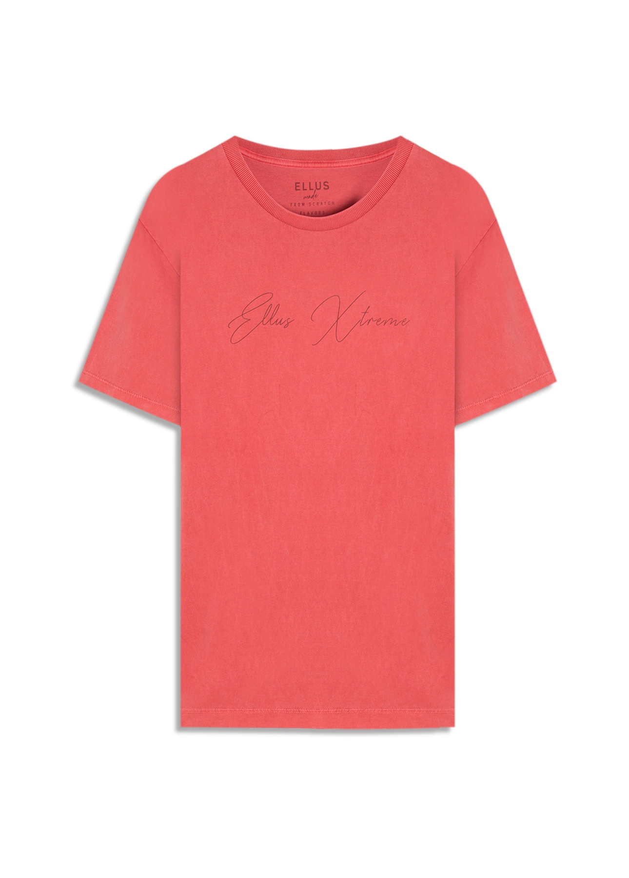 T-Shirt Cotton Washed Ellus Cereja