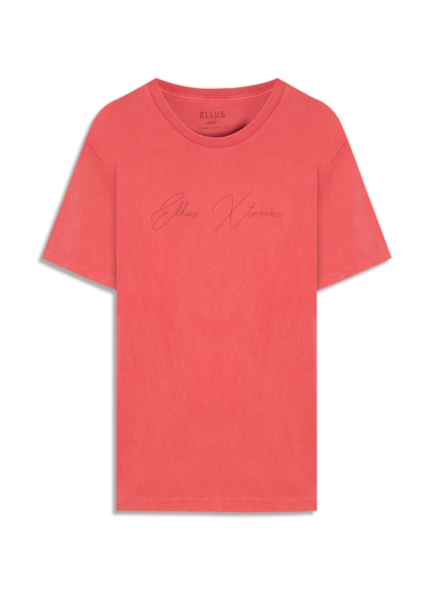 T-Shirt Cotton Washed Ellus Cereja