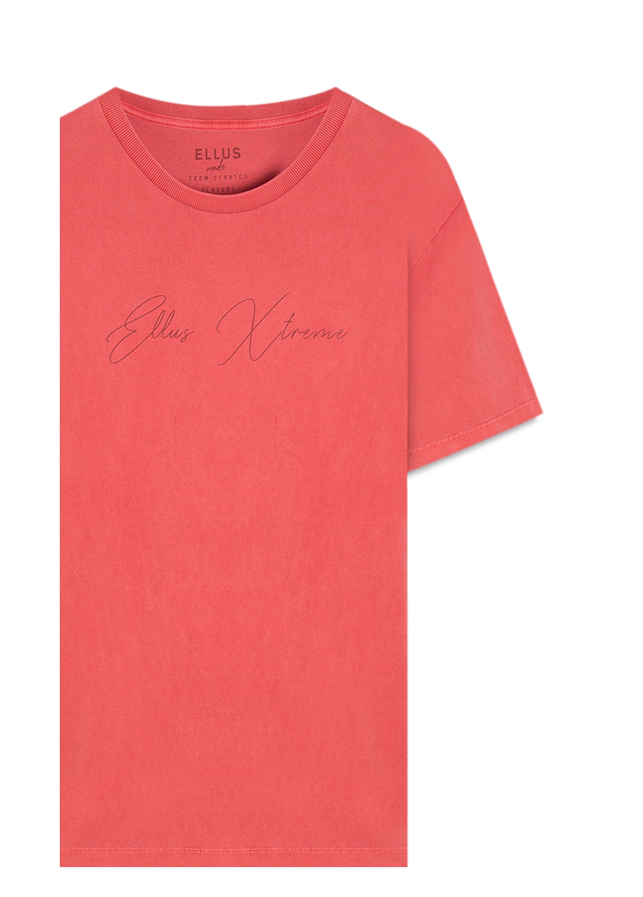 T-Shirt Cotton Washed Ellus Cereja
