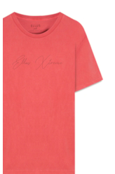 T-Shirt Cotton Washed Ellus Cereja