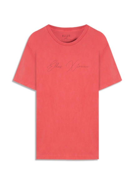T-Shirt Cotton Washed Ellus Cereja