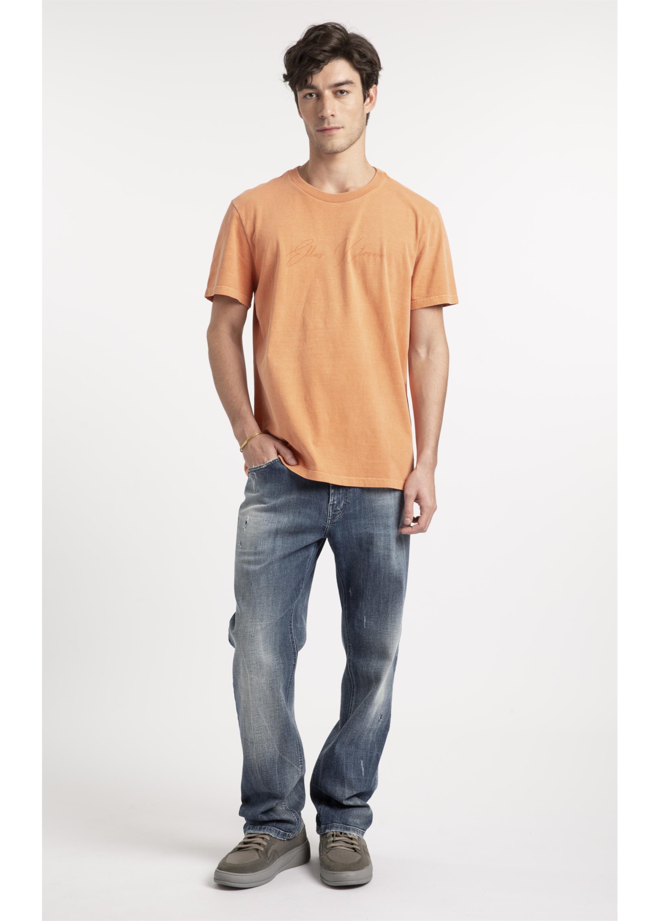 T-Shirt Cotton Washed Ellus Telha