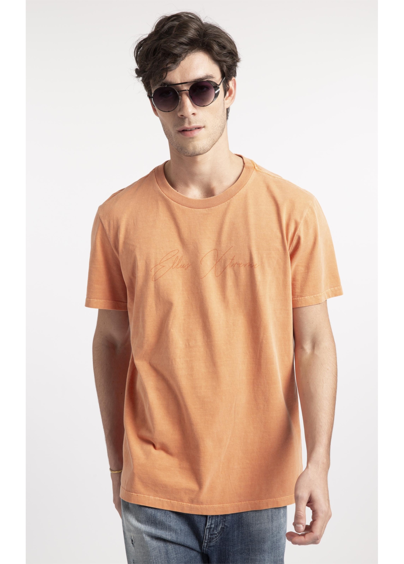 T-Shirt Cotton Washed Ellus Telha