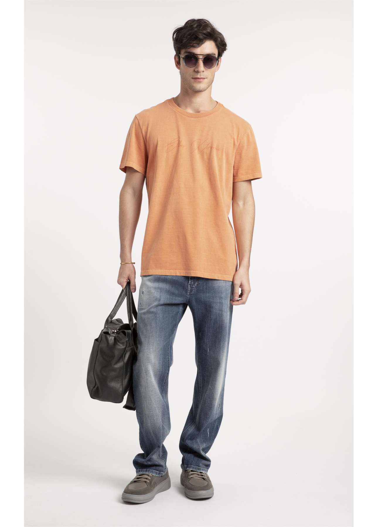 T-Shirt Cotton Washed Ellus Telha