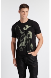 T-Shirt Cowboy Lasso Preto