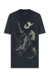 T-Shirt Cowboy Lasso Preto