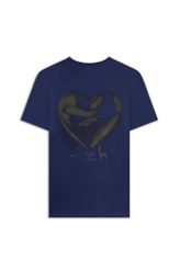 T-Shirt Cromo Heart Azul Carbono