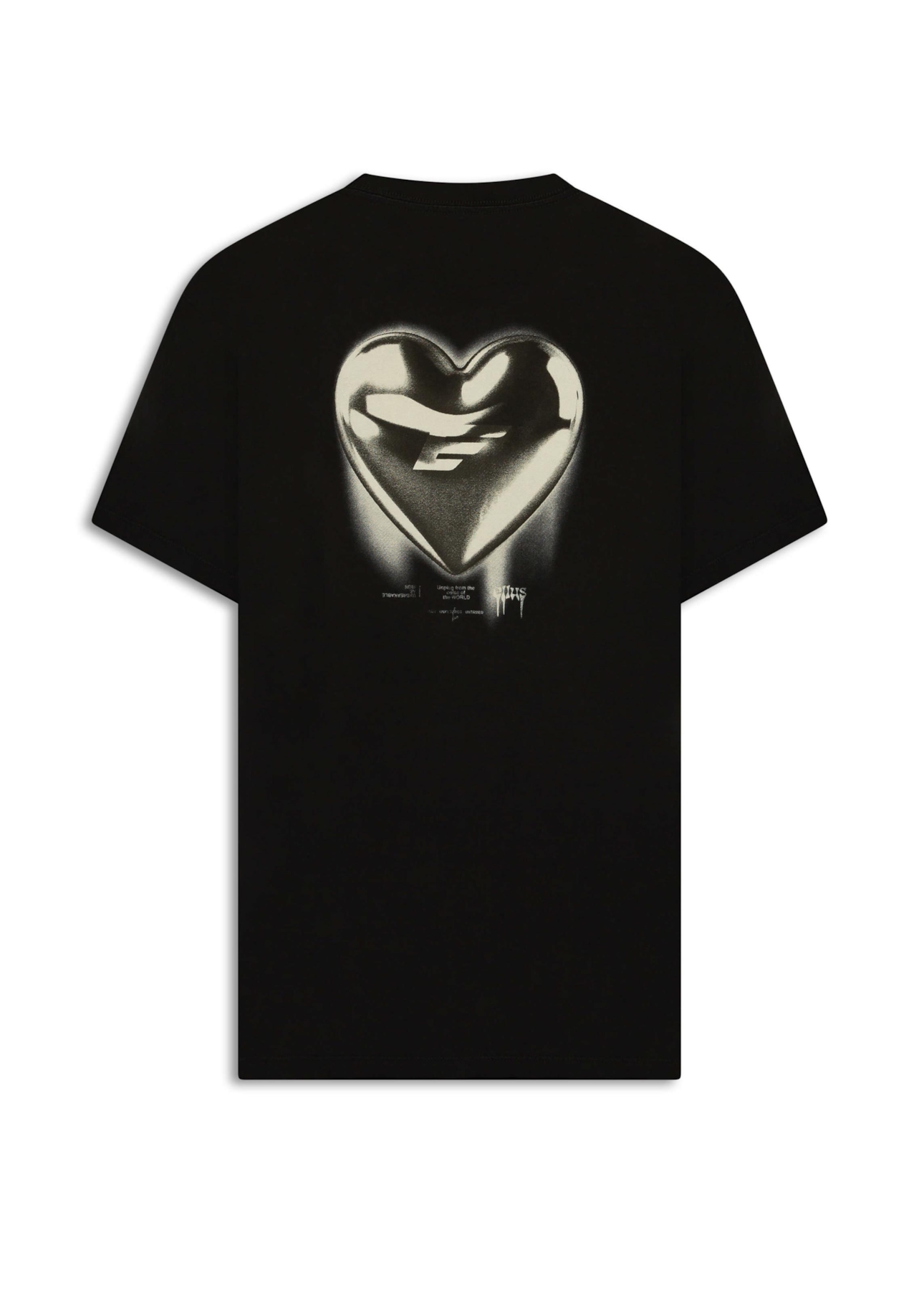 T-Shirt Cromo Heart Preto