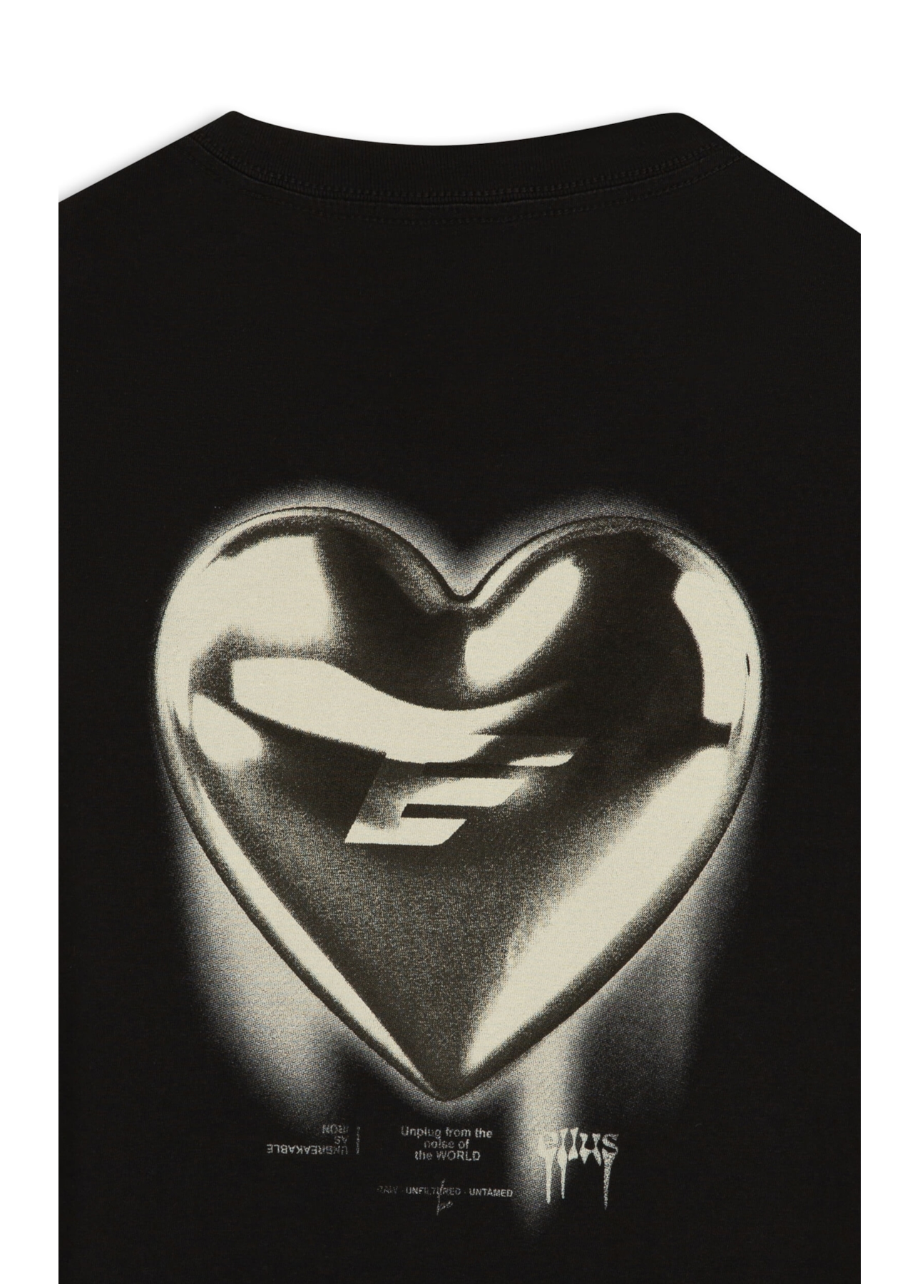 T-Shirt Cromo Heart Preto