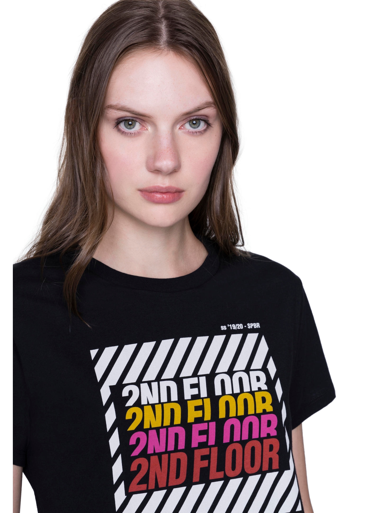 T-Shirt Cropped Alert Preto