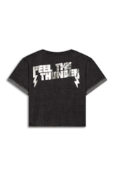 T-Shirt Cropped Moletinho Thuder Preto