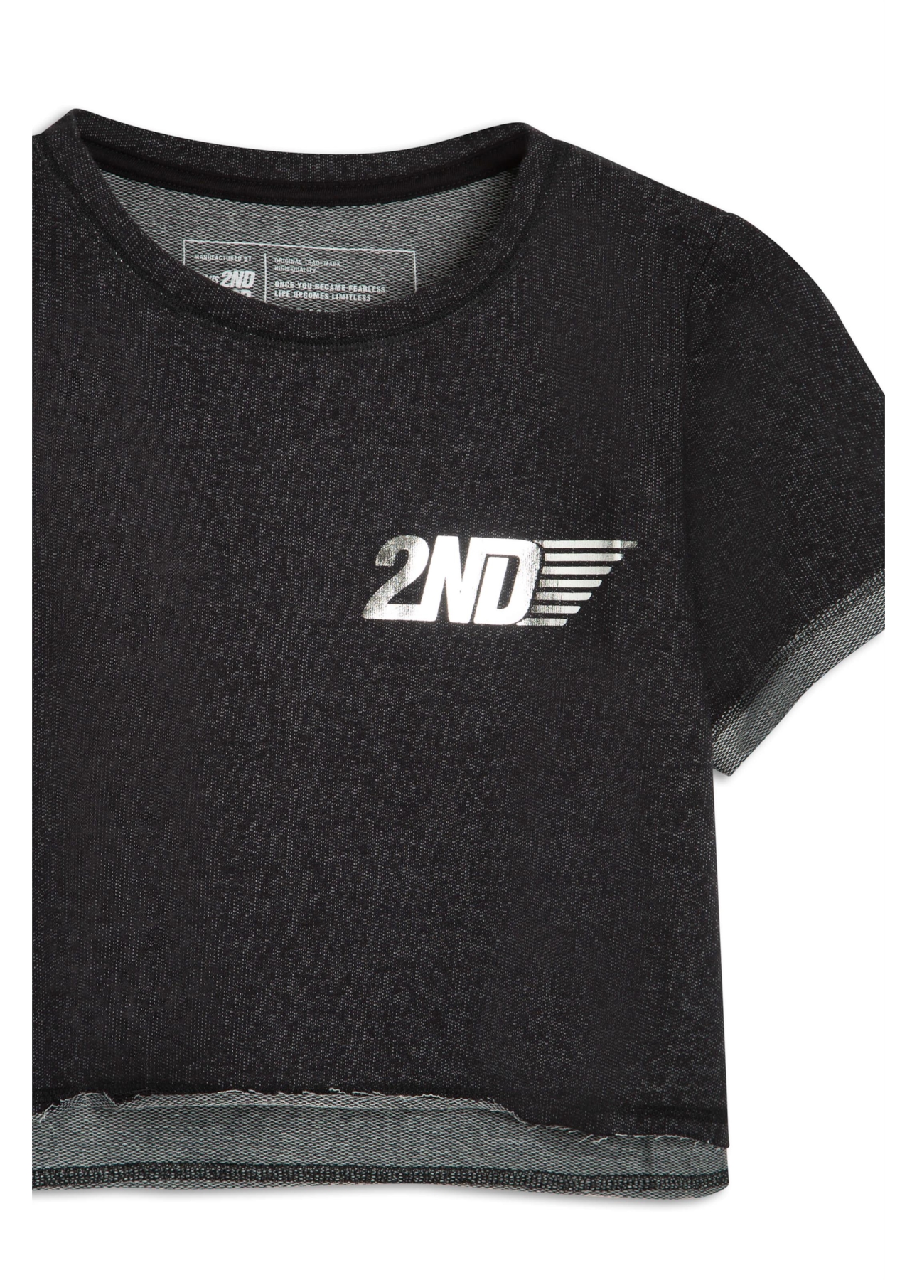 T-Shirt Cropped Moletinho Thuder Preto