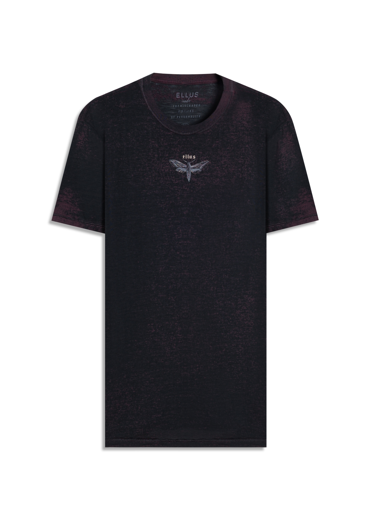 T-Shirt Devore Ellus Moth Bordeaux