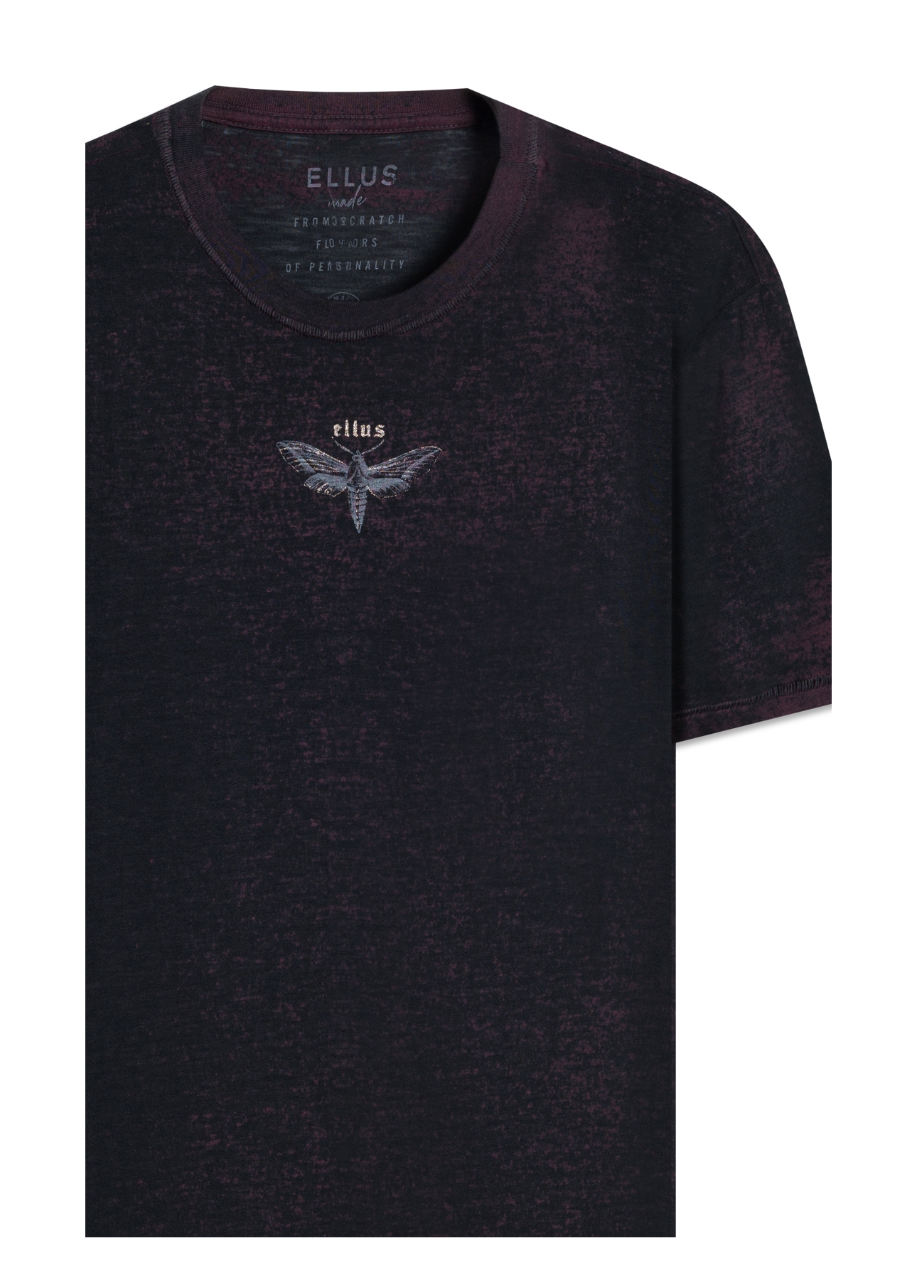 T-Shirt Devore Ellus Moth Bordeaux