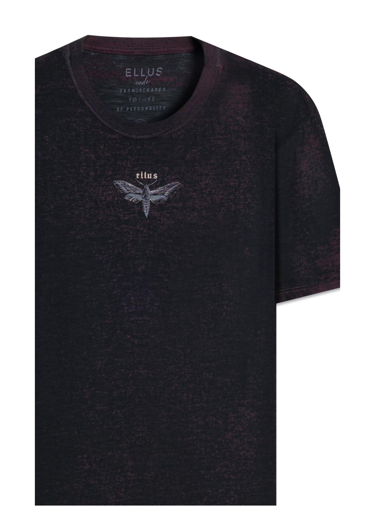 T-Shirt Devore Ellus Moth Bordeaux
