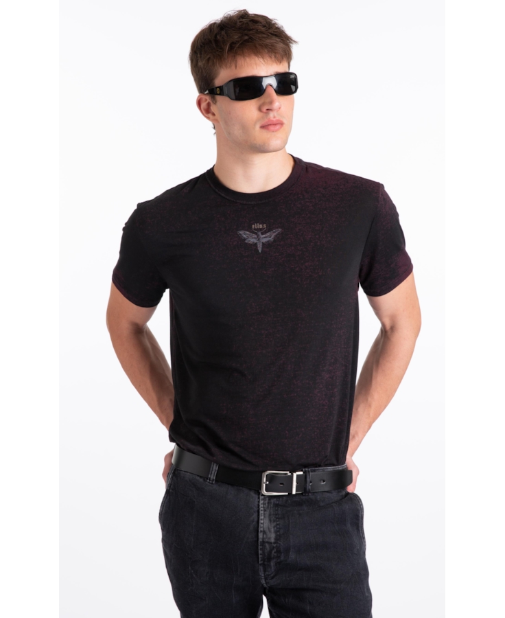 T-Shirt Devore Ellus Moth Bordeaux