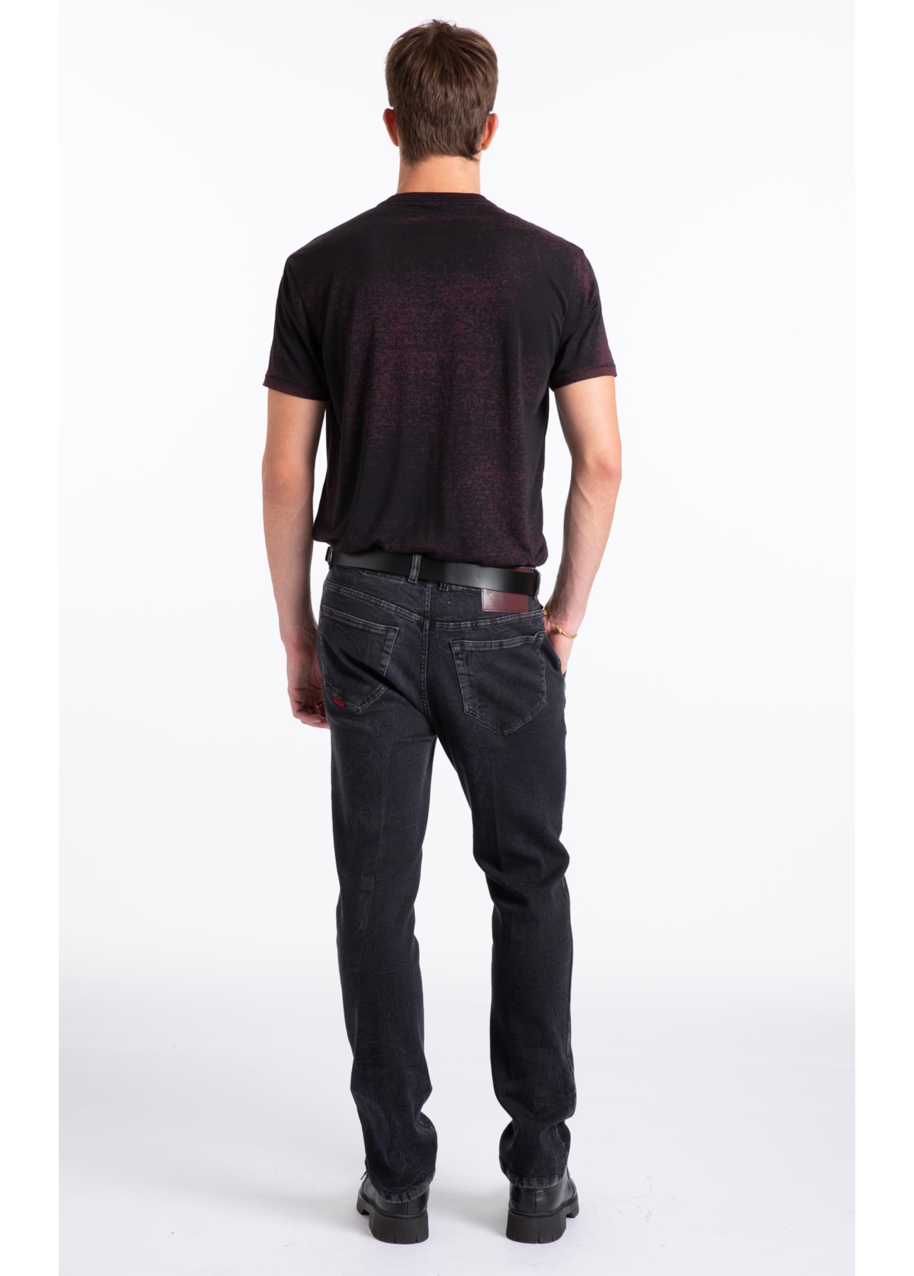 T-Shirt Devore Ellus Moth Bordeaux
