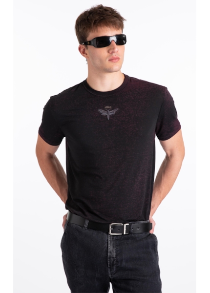 T-Shirt Devore Ellus Moth Bordeaux
