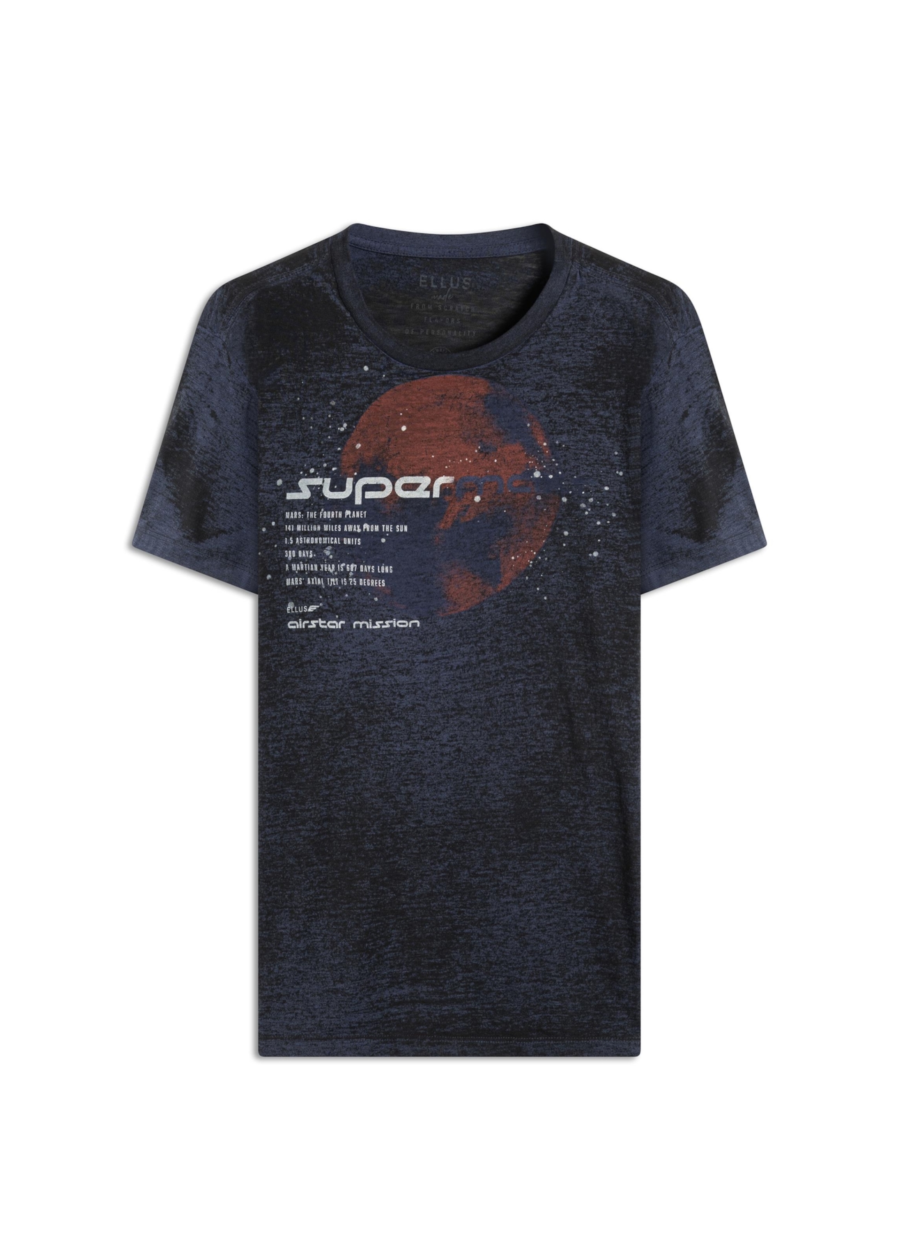 T-Shirt Devore Supermars Purple Blue