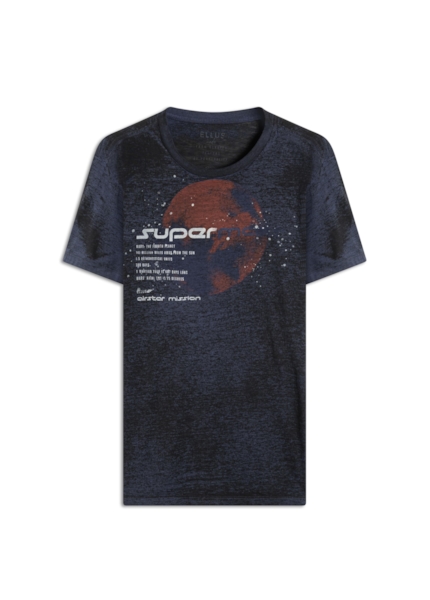 T-Shirt Devore Supermars Purple Blue
