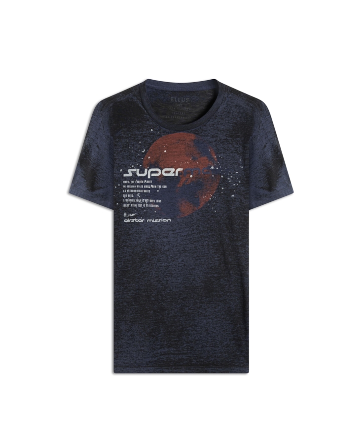T-Shirt Devore Supermars Purple Blue