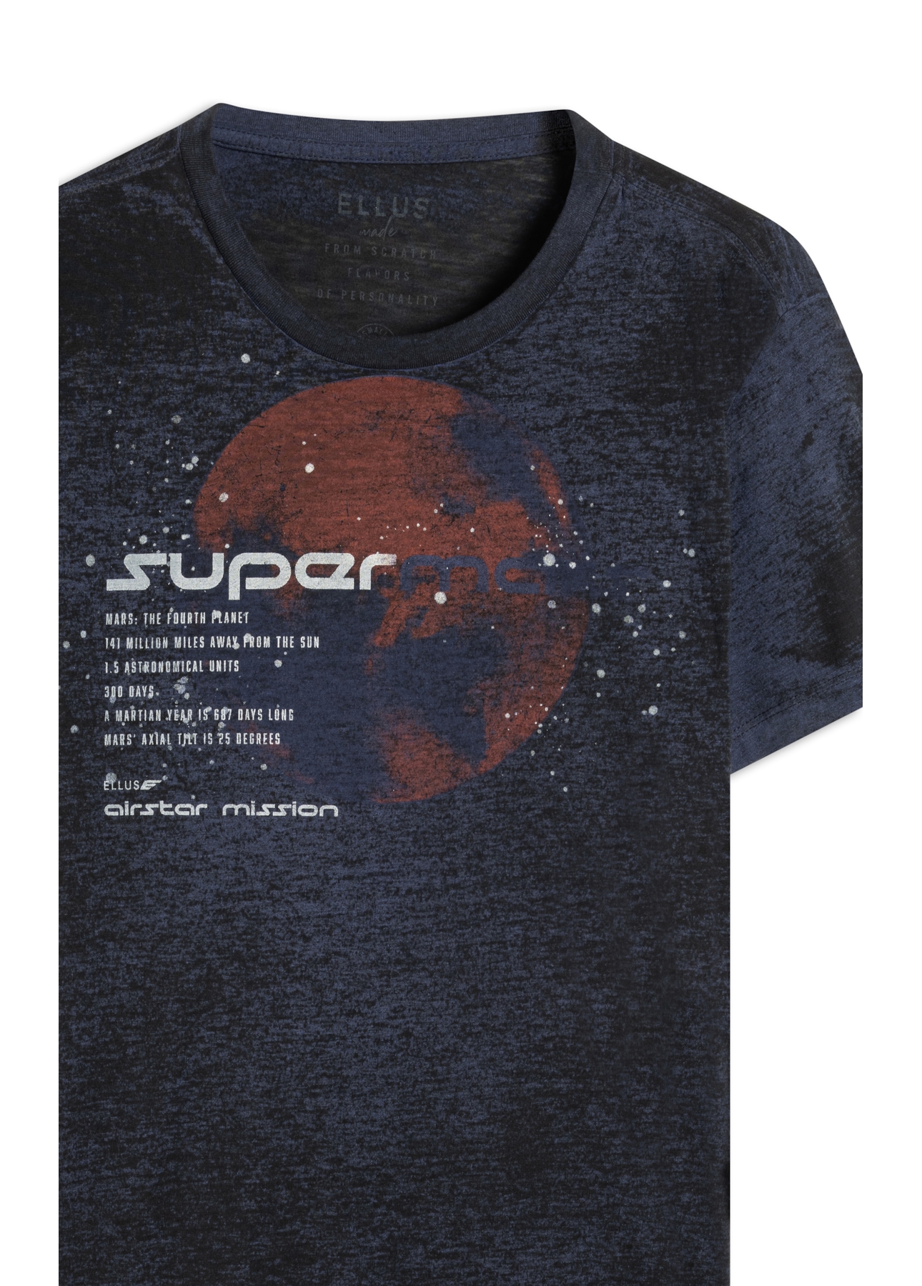 T-Shirt Devore Supermars Purple Blue