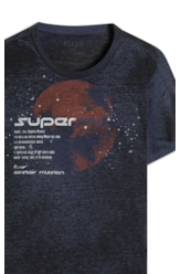 T-Shirt Devore Supermars Purple Blue