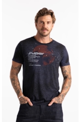 T-Shirt Devore Supermars Purple Blue