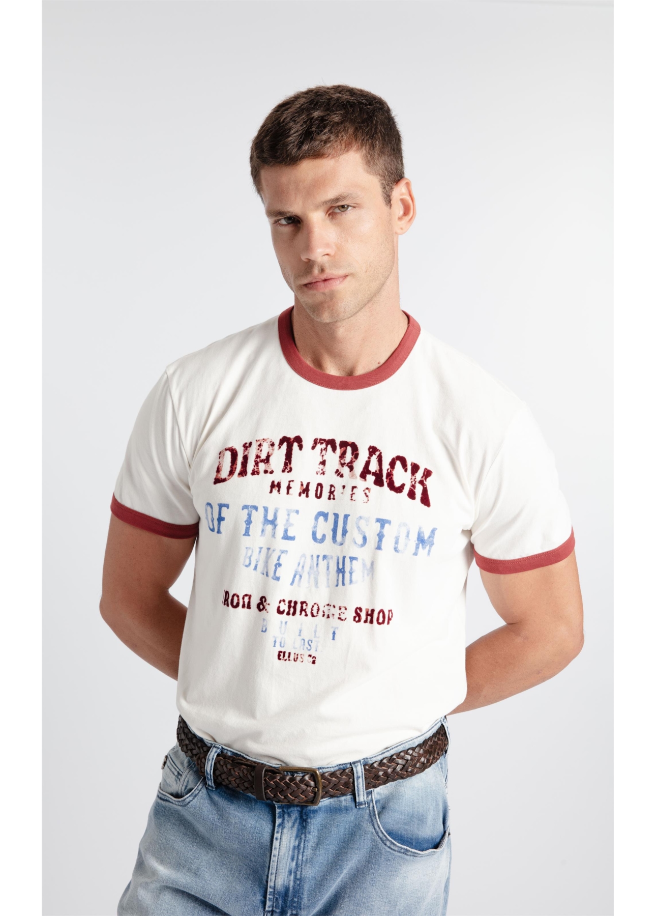 T-Shirt Dirty Track Off White