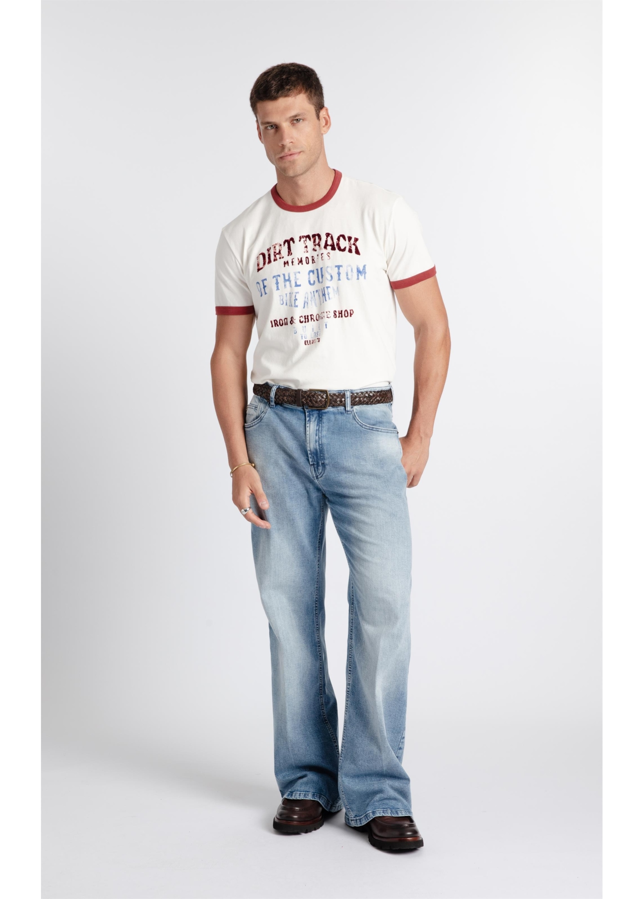 T-Shirt Dirty Track Off White