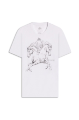 T-Shirt Double Horse Gallery Classic Off White