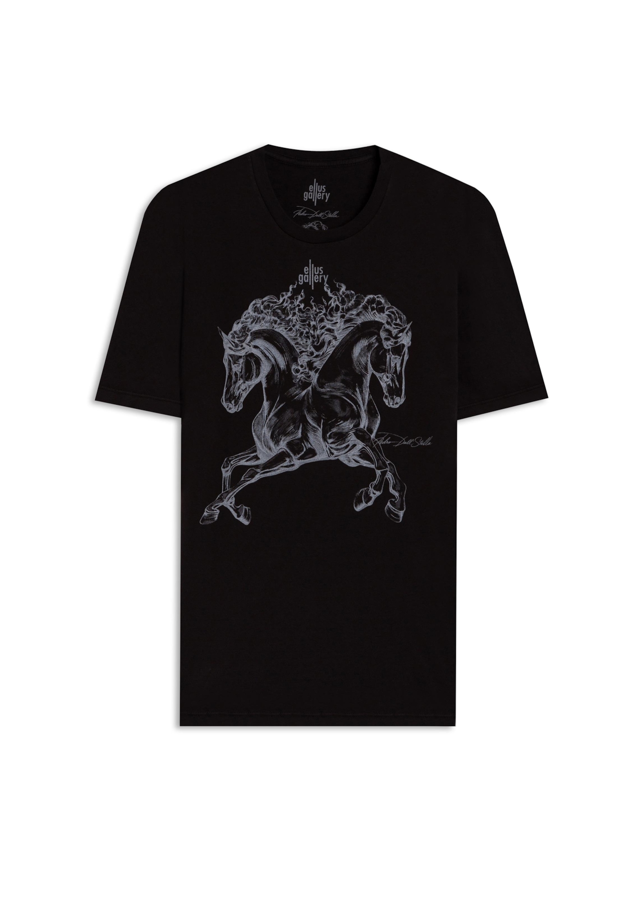 T-Shirt Double Horse Gallery Classic Preto
