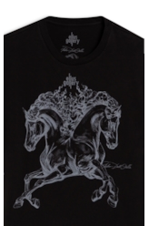 T-Shirt Double Horse Gallery Classic Preto