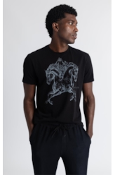 T-Shirt Double Horse Gallery Classic Preto