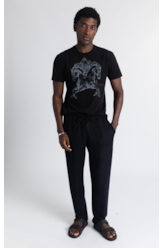 T-Shirt Double Horse Gallery Classic Preto