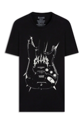 T-Shirt  Dystopic Art Guitar Preto