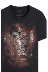 T-Shirt Easa Flor Preto