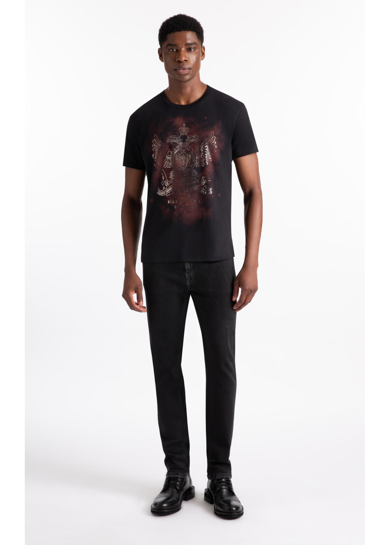 T-Shirt Easa Flor Preto