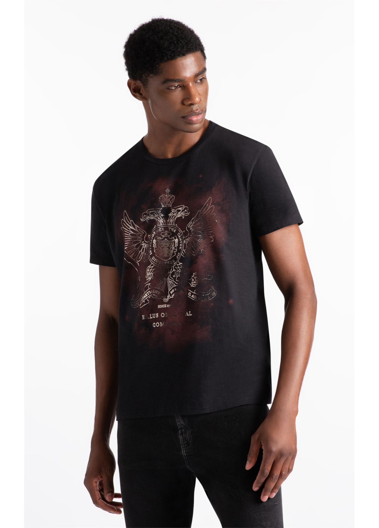 T-Shirt Easa Flor Preto