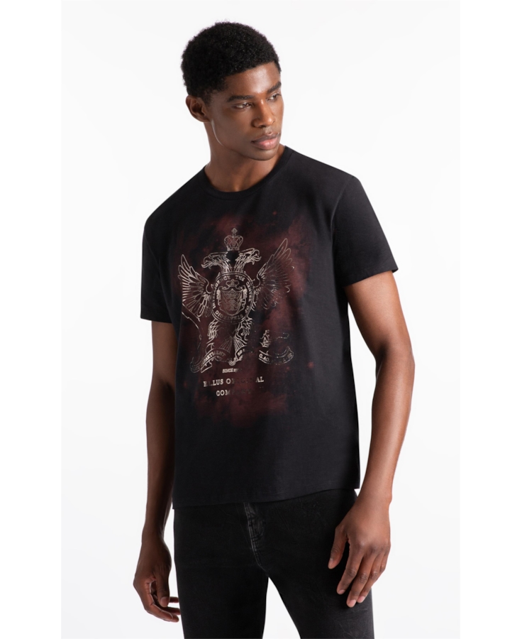 T-Shirt Easa Flor Preto