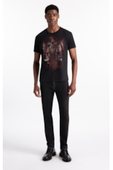 T-Shirt Easa Flor Preto