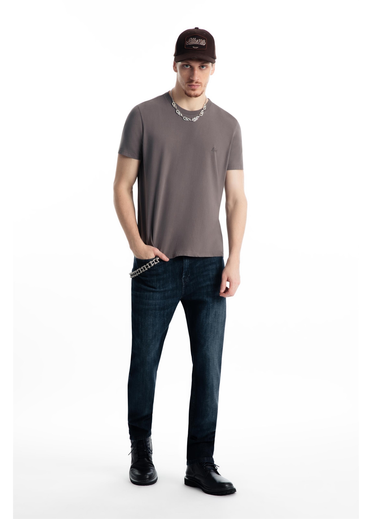 T-Shirt Ellus Aquarela Classic Marrom
