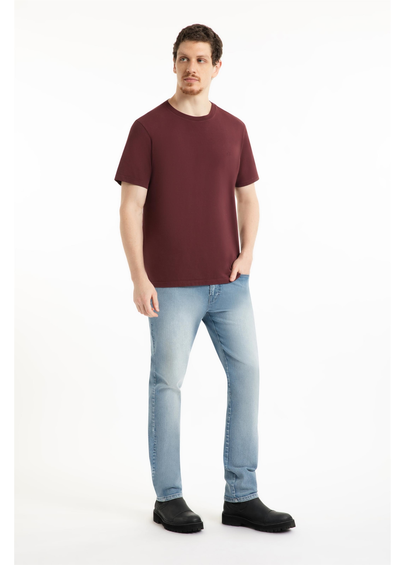 T-Shirt Ellus Aquarela Classic Vinho