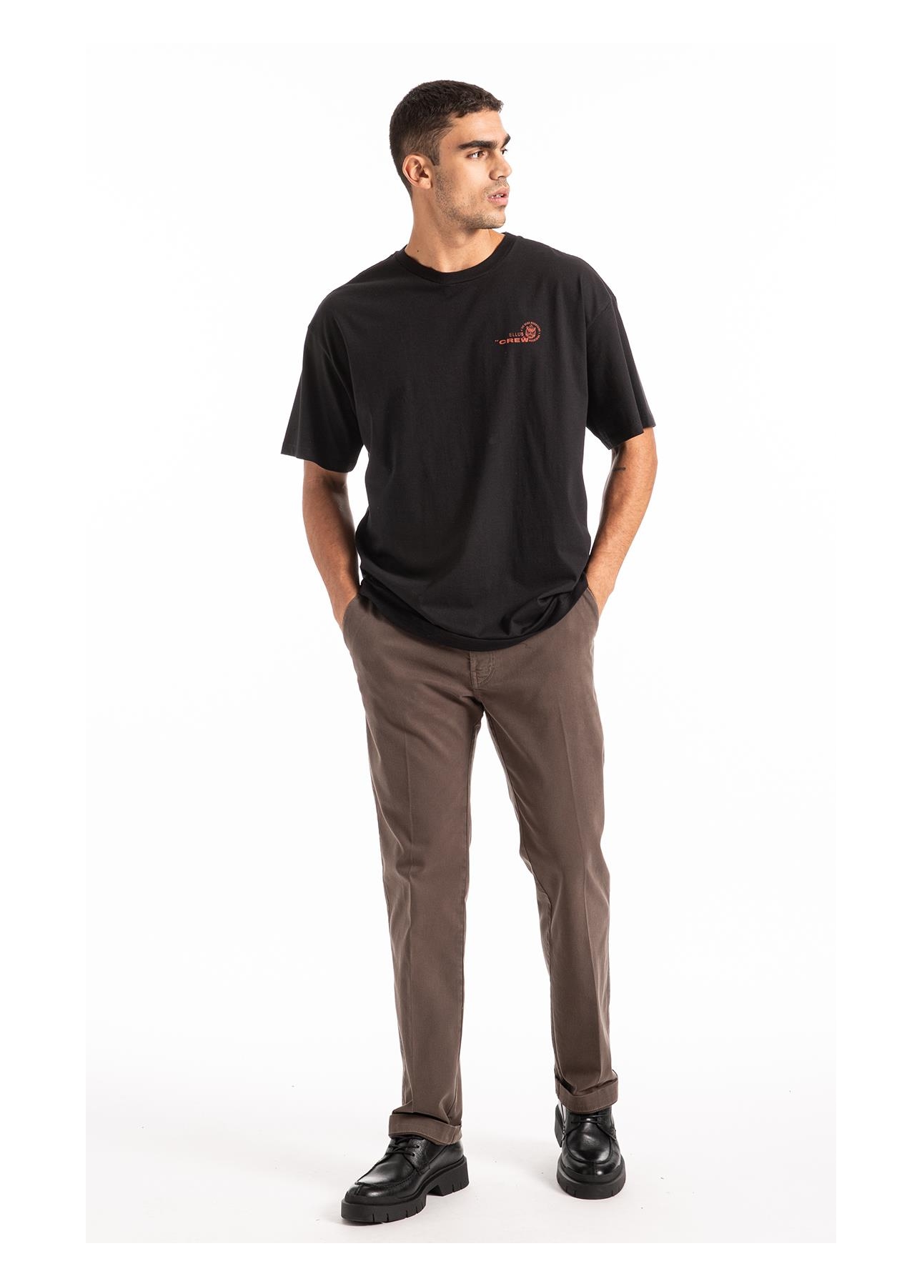 T-Shirt Ellus Crew Over Preto
