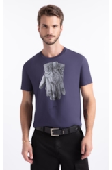 T-Shirt Ellus Gloves Classic Purple Blue