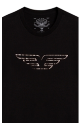 T-Shirt Espelhado Preto
