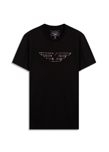 T-Shirt Espelhado Preto