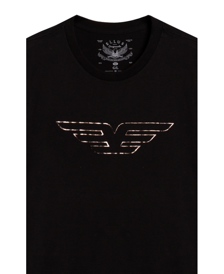 T-Shirt Espelhado Preto